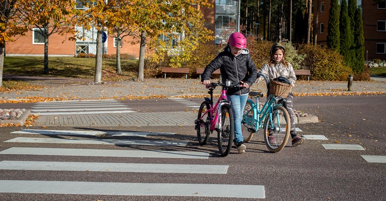 Forskare tycker att barn ska gå och cykla till skolan